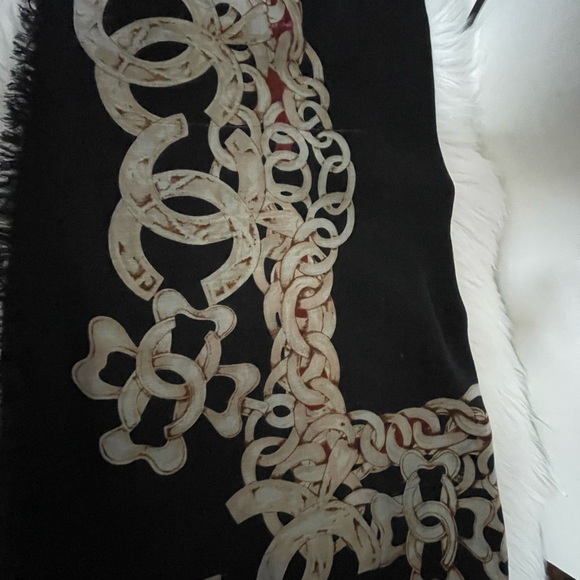 Chanel  Silk/Wool Wrap/Shawl Scarf. - Picture 12 of 16